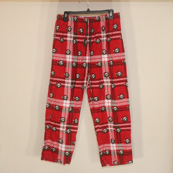 Buc-ees Unisex Christmas Flannel Pajama Lounge Pants‎ Red Green White Large - Picture 1 of 9